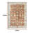 Machine Washable Boho Area Rug – Non-Slip, Low Pile Vintage Carpet for Living Room, Bedroom, Kitchen, Bathroom, Office – Brown-583505313-583505314