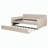 Versatile Upholstered Daybed with Pull-Out Trundle for Extra Sleeping Space-390149657
