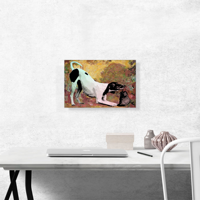 Pointer Dog Breed - impression sur toile tendue, H 12 po x l 18 po x P 0,75 po
