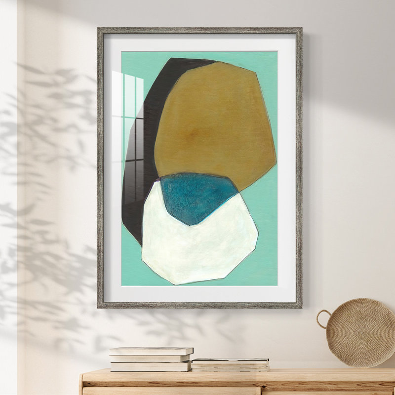 Boulder I -Framed Print, 25.5" H x 17.5" W, Distressed