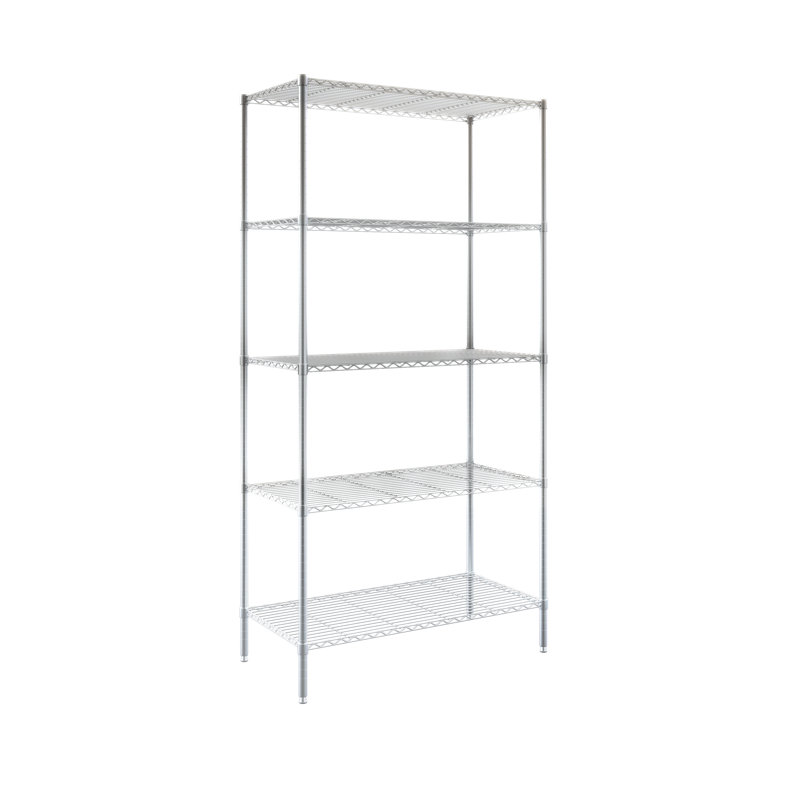 Suvam 36 " W Shelving Unit, Chrome
