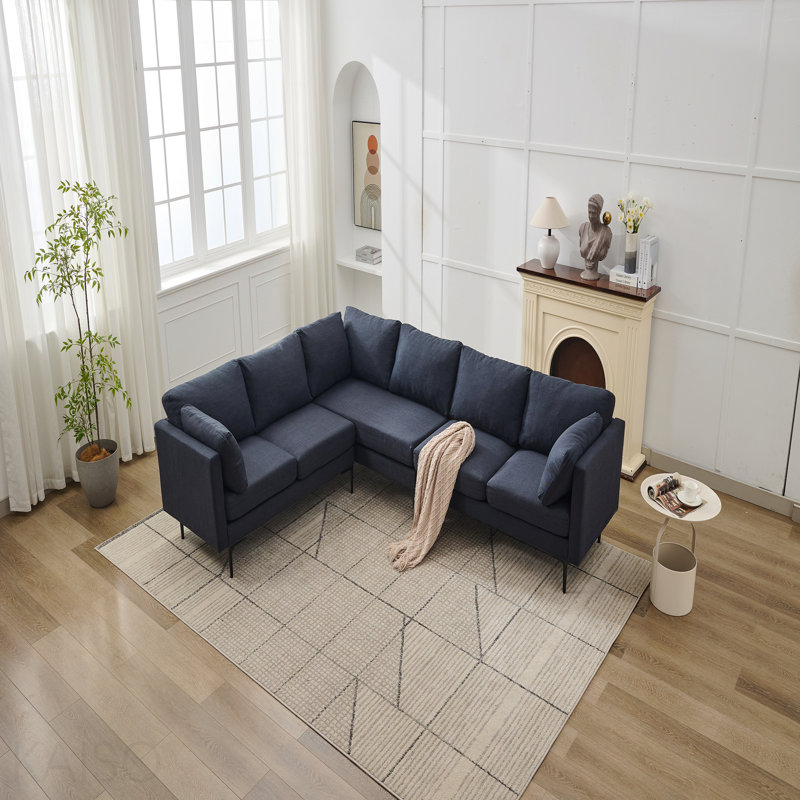 L Shaped Sectional Sofa (Gray)