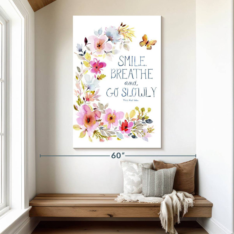Smile Breathe, H 51 po x l 34 po
