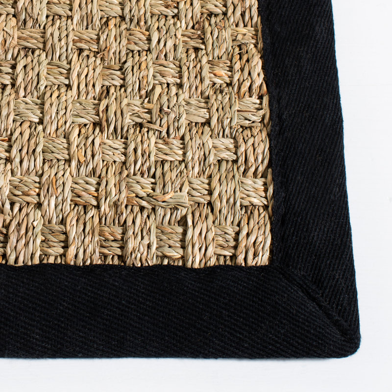 Delapena Rug, Rectangle 122 x 183 cm, Natural/Black