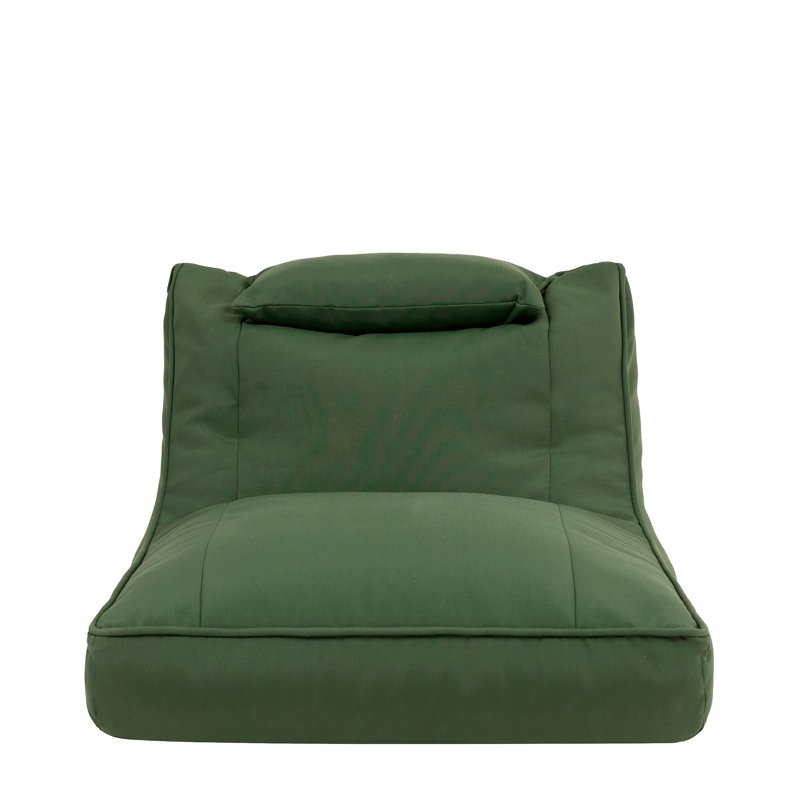 Nova Bean Bag Lounger, Stone Olefin, Green