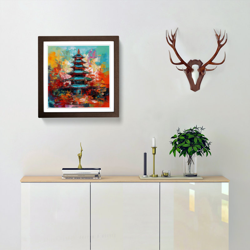 Pagoda - Framed Print, Walnut