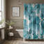 Rideau de douche Teal Bloom - Premium-639799275