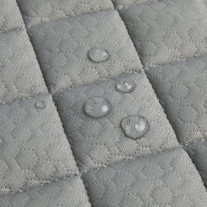 Graco Gray and White Oval Contoured Changing Pad with Cover