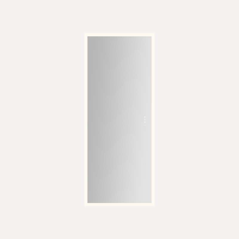 Instinct Lighted Rectangular Mirror, 30" x 72" x 7/8", Perimeter Light Pattern