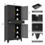 Armoire de rangement pour garde-manger de 71 po de hauteur avec tiroir et tablettes réglables-252584114