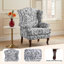 Upholstered Wingback Chair-1557988331