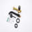 Wall Mounted Faucet For Bathroom, Matte Black, Strong Metal Construction, 2 Holes Single Handle With Versatile Spout And Long-Lasting Finish Bathroom Faucet, Metal, 360-Degree Swivel Drip- Cartridge-124831602