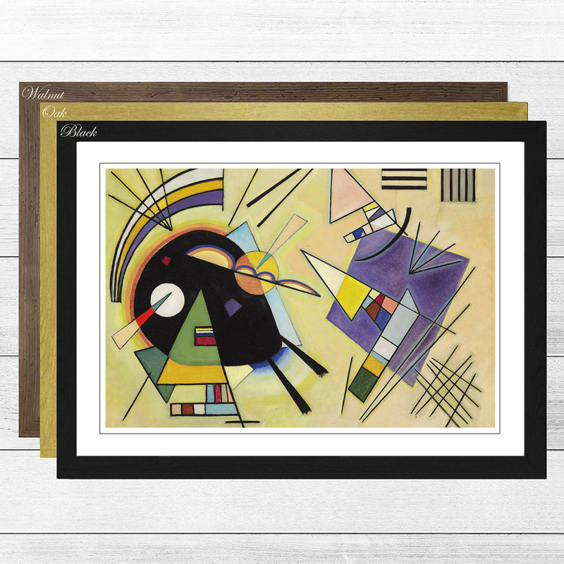 Wassily Kandinsky - Single Picture Frame Painting, Black