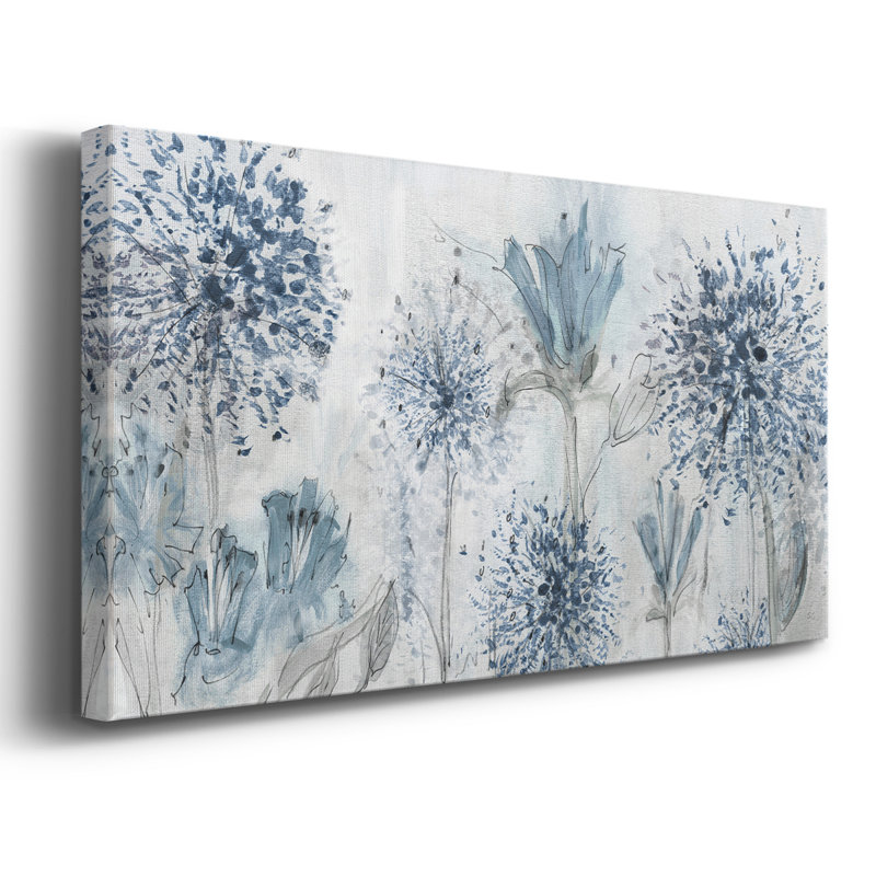 Field of Blue- Gallery Wrapped Canvas -Ready to Hang, 24" H x 48" W