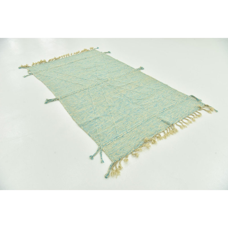 Tapis bleu foncé Nathaniel