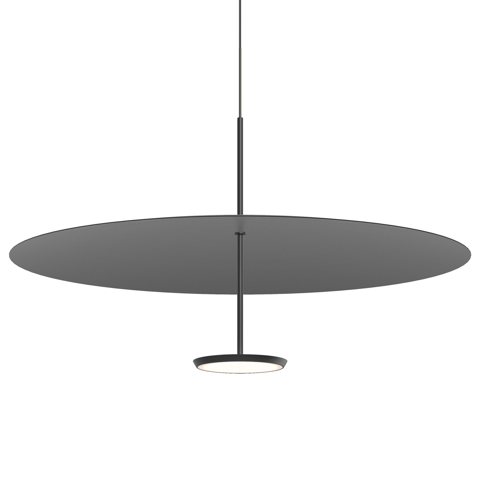 Sky Dome 1 - Light LED Pendant, Black, 17.5" H x 32" W x 32" D, Matte Black