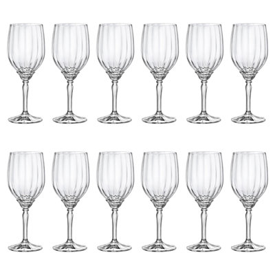 Florian White Wine Glasses