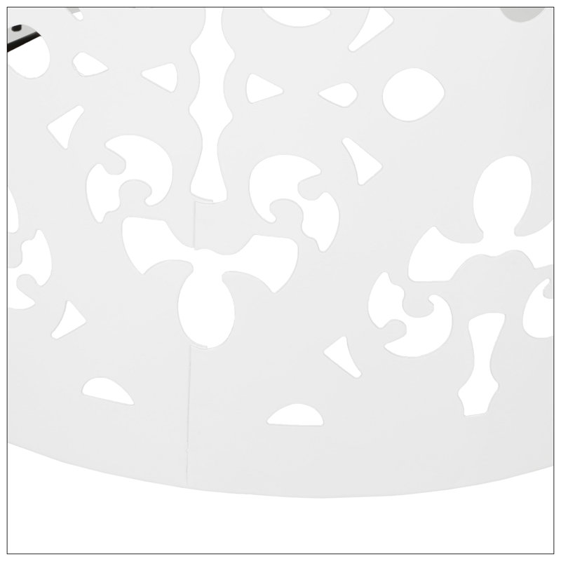 Metal S/2 End Table, White