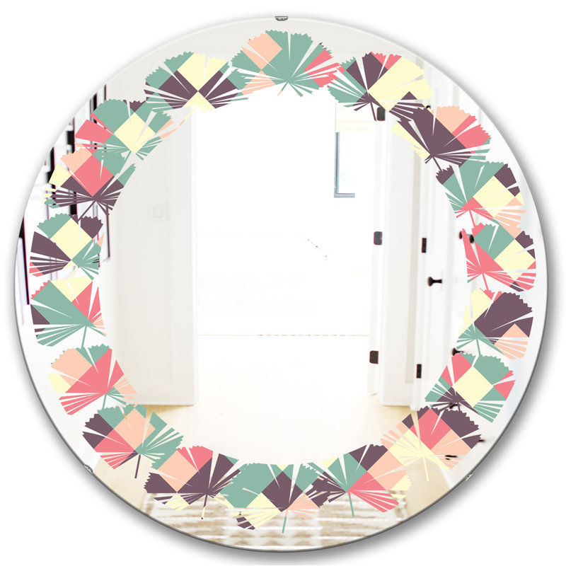 Miroir mural Leaves, H 31,5 po x l po