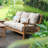 Brunswick 75.5'' Wide Teak Patio Sofa with Cushions-2143801514-2070574051