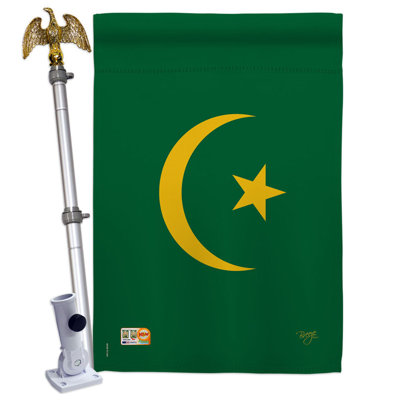 Double Sided 40'' H x 28'' W Polyester Flag Set