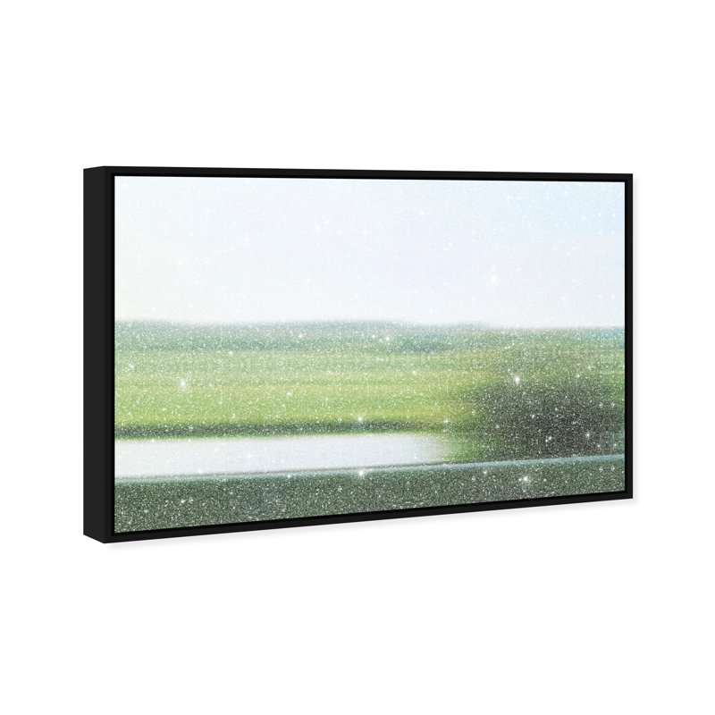 Velocity Meadow I Print by Oliver Gal, 21"H x 31"W, Black Floater Frame