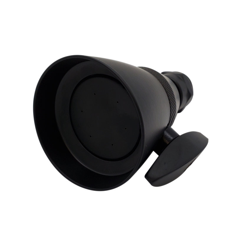 Chatham Style 2-1/4" Adjustable Shower Head, Matte Black