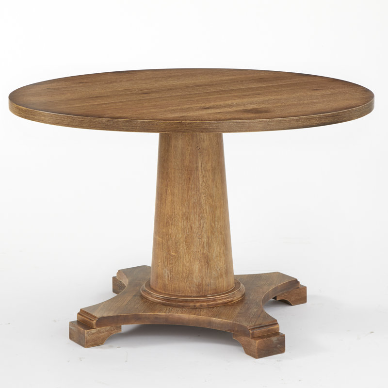 Whitmore 45.25" Pedestal Dining Table, Driftwood