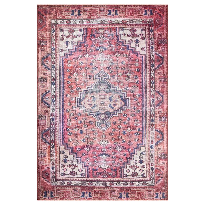 Luxurious Machine Washable Carpet, 100% Polyester, 7.5 x 10.8 Feet | Pile Height: 0.2 Inches, 1850 g/m² | Recycled Poly Cotton Underside, Easy Care, Perfect for Living Room & Bedroom, Soft & Durable Design