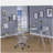 Transparent acrylic trapezoidal bookshelf