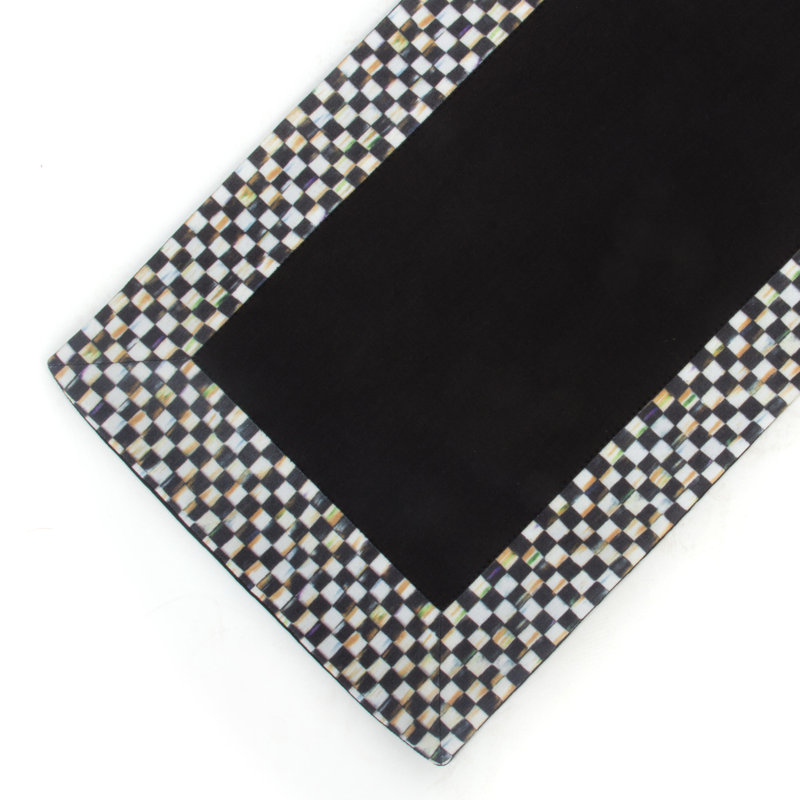 Courtly Check® Black Table Runner