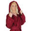 Peignoir mi-mollet féminin avec poches et capuche Skidmore-24231231-24231228