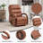 Power Leatheraire Lift Recliner Chair Dual Motor Infinite Position Up To 350 LBS With Solid Wood Armrests, Heat Massage And Heavy Duty Motion Mechanism-1413165103