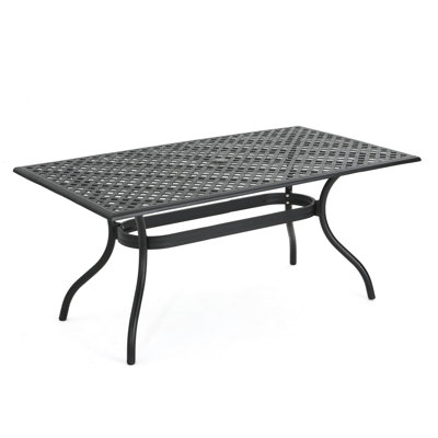 Burrowes Metal Dining Table by Darby Home Co