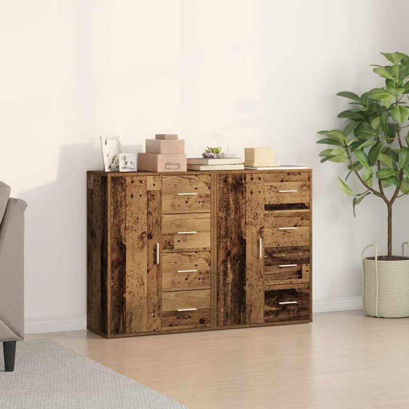 Sideboards 2 Pcs 60X31x84 Cm Engineered Wood, Brown