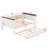 Daybed With Storage Shelves, Upholstered Backrest, USB, And Trundle-745296618