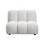 Canapé modulaire en lin blanc ivoire 2 pièces avec méridienne et 1 fauteuil