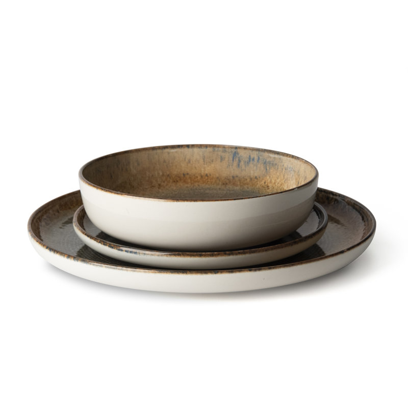 Demetra 12 Piece Ceramic Dinnerware Set - Service for 4