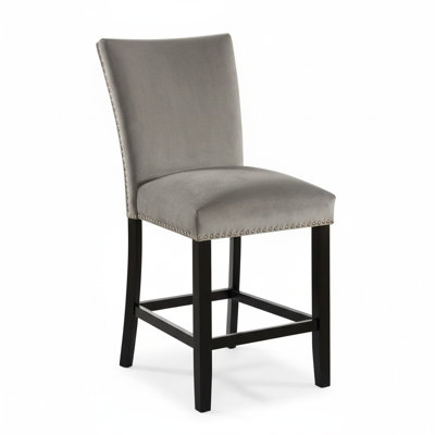 Ensemble de 2 chaises de salle à manger à hauteur de comptoir Seraphina Grey