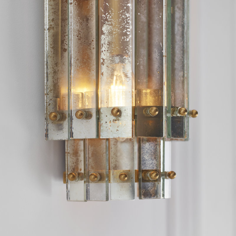 Carrier and Company Cadence Small Tiered Sconce, Hand-Rubbed Antique Brass