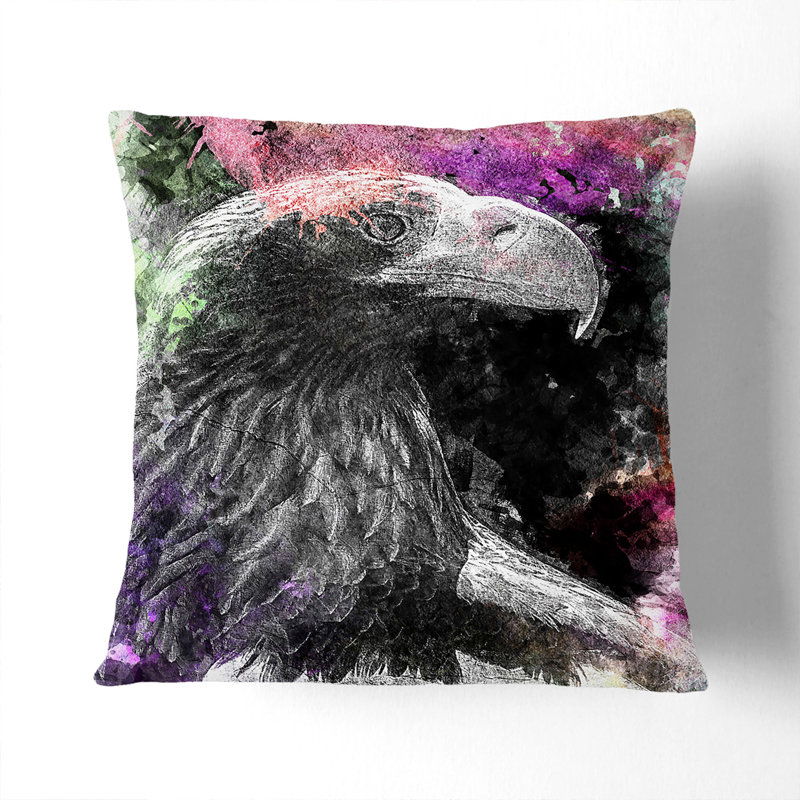 Square Cushion, 55cm H x 55cm W x 20cm D, Black
