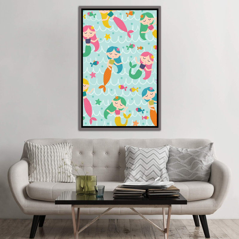 «Juvenile II» par Lisa White boutons - impression d'art graphique, Pas de tapis, H 60 po x l 40po x P 1,5 po