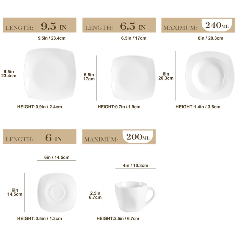 Julia 30 Piece Dinnerware Set, Service for 6 