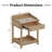 Retro Style Nightstand With Drawer And Open Shelf For Bedroom(Includes Only Nightstand)-1871054813