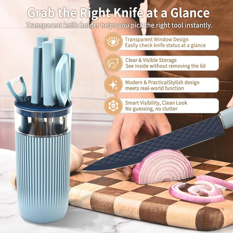 7 Pcs Kitchen Knife Set