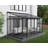 Palram - Canopia SanRemo 10' W x 14' D Acrylic Aluminum Enclosed Patio Gazebo with Polycarbonate Roof Panel All-Season Outdoor Room with Screen Doors in Gray/Diffused Clear-98457853