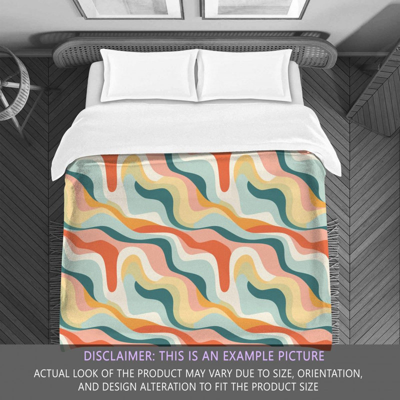 Funky Psychedelic Comforter, Twin Extra Long Comforter