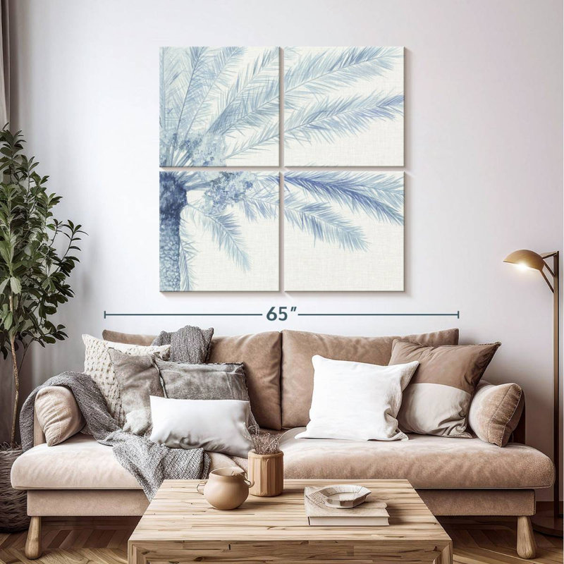 Harnek Chambray Palms II, H 45 po x l 45 po