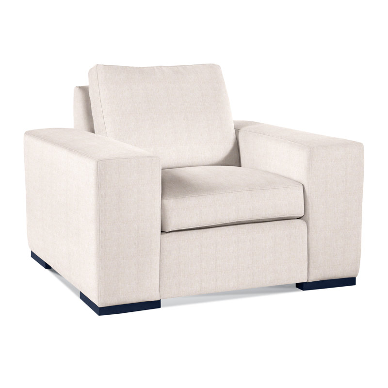Memphis Armchair, White Sugar Performance; 0863-91, Honey