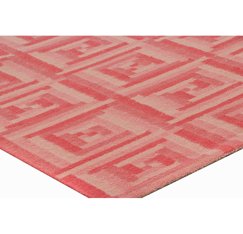 Sacndinavian Wool Geometric Area Rug, Rectangle 5' x 7'